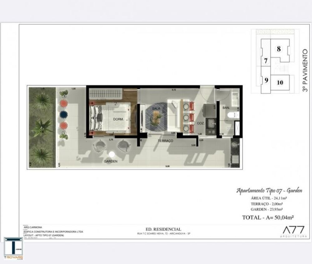 Apartamento à venda com 1 quarto, 26m² - Foto 10