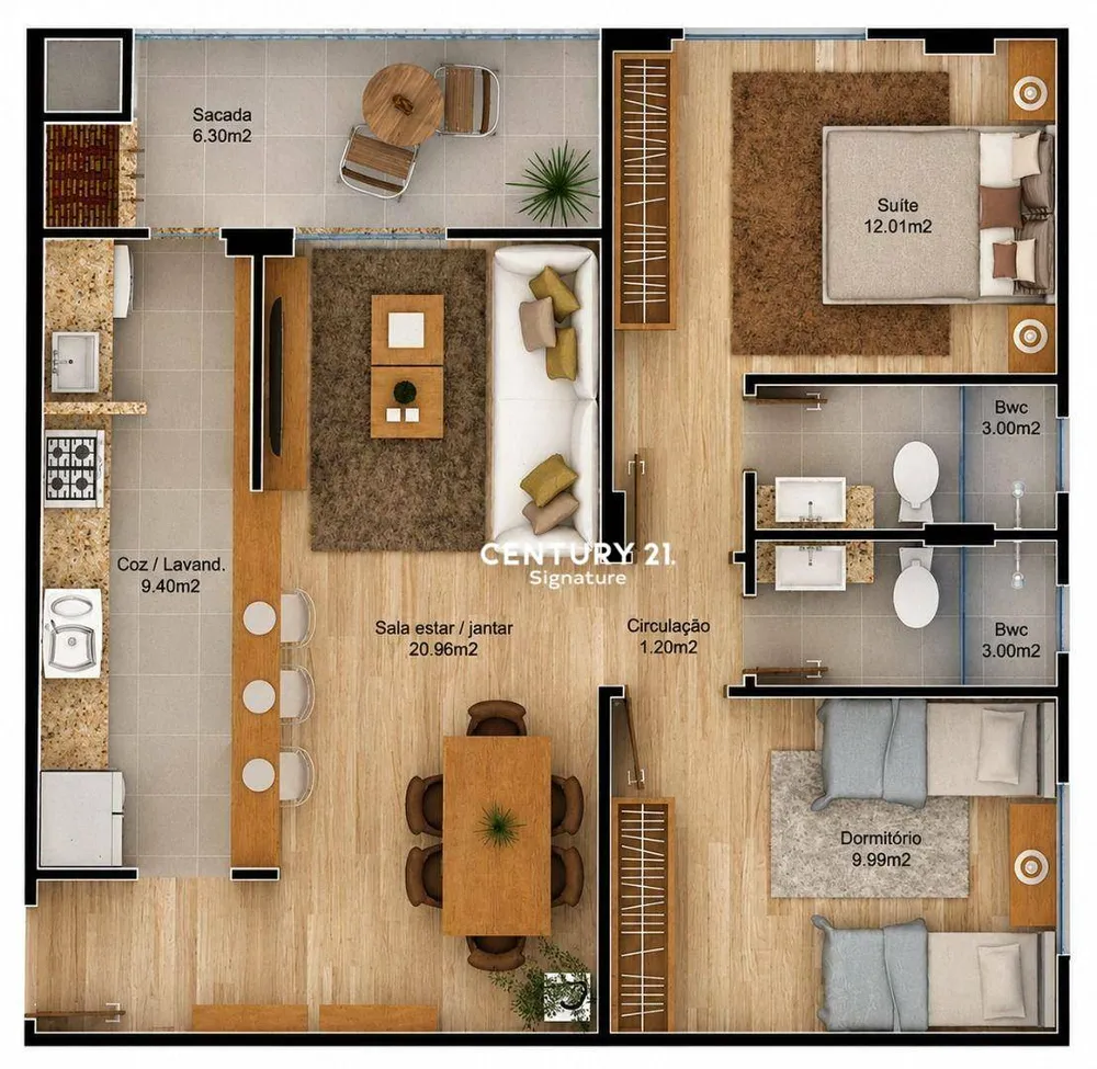 Apartamento, 1 quarto, 73 m² - Foto 8