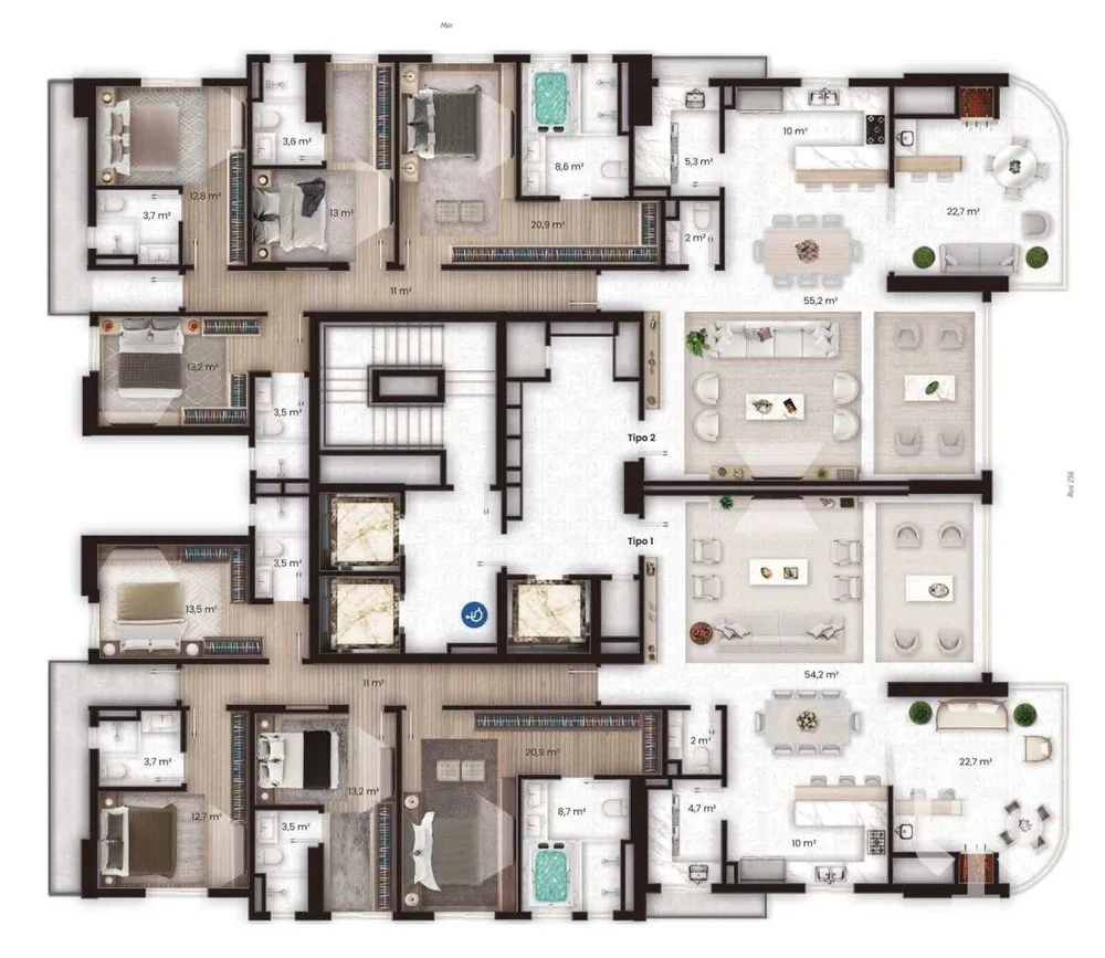 Apartamento, 4 quartos, 213 m² - Foto 1