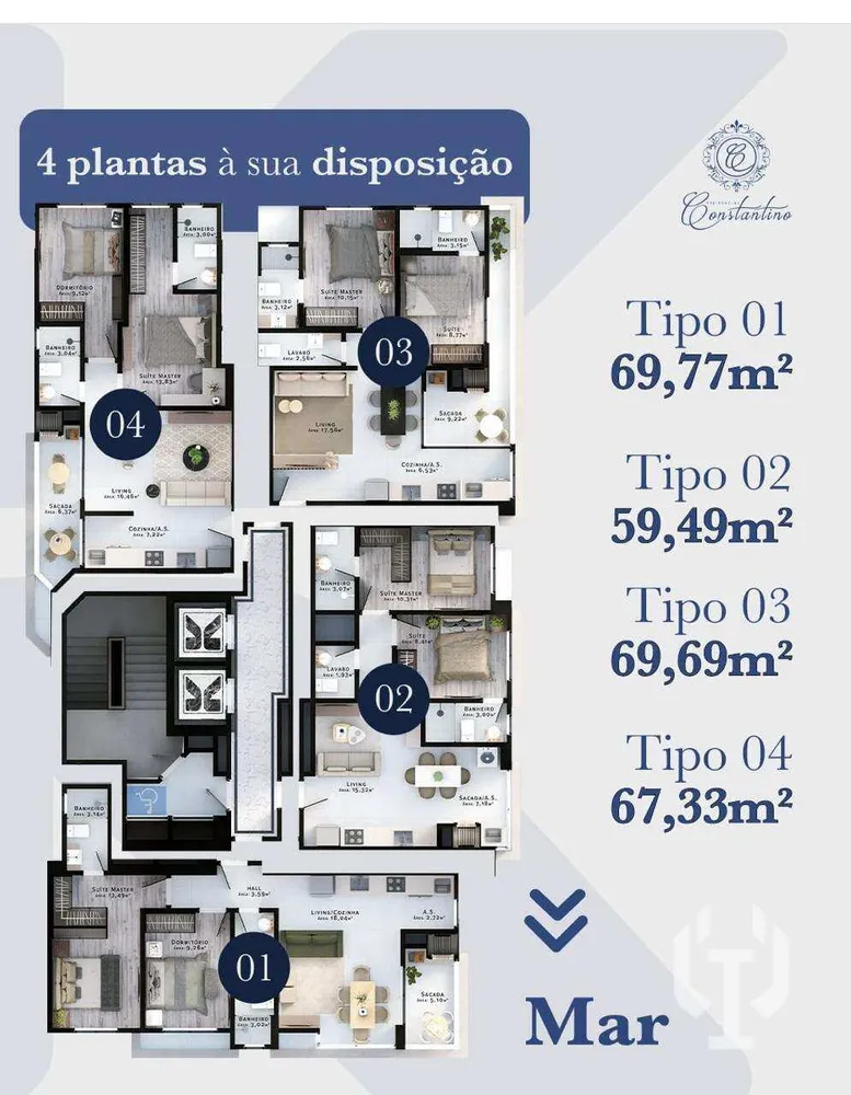 Apartamento, 2 quartos, 69 m² - Foto 12