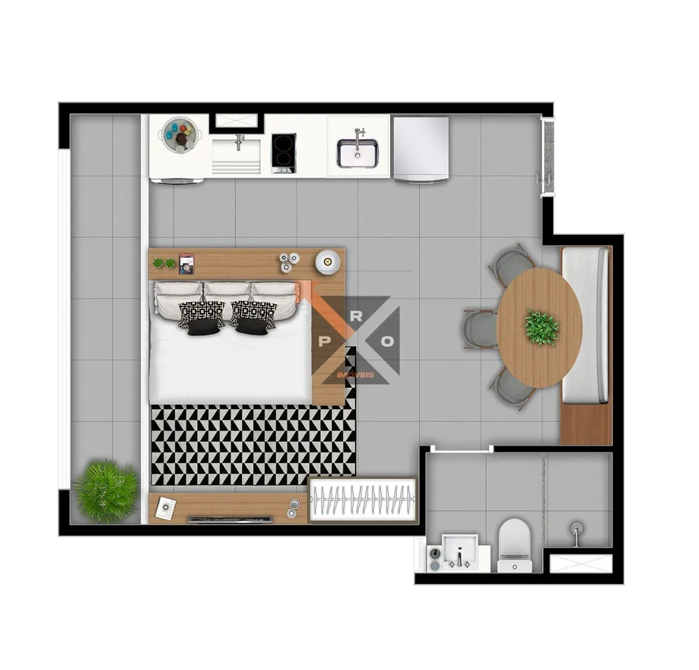 Apartamento, 1 quarto, 32 m² - Foto 4