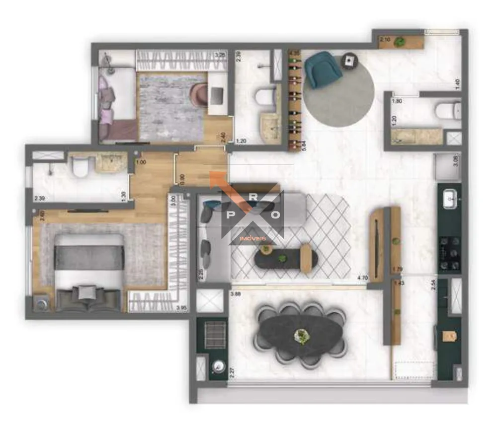 Apartamento, 2 quartos, 82 m² - Foto 12