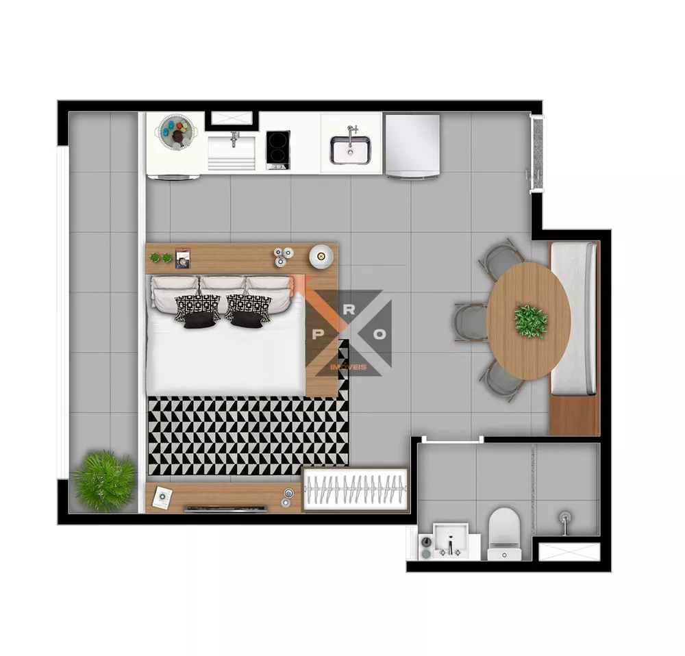 Apartamento, 1 quarto, 32 m² - Foto 5