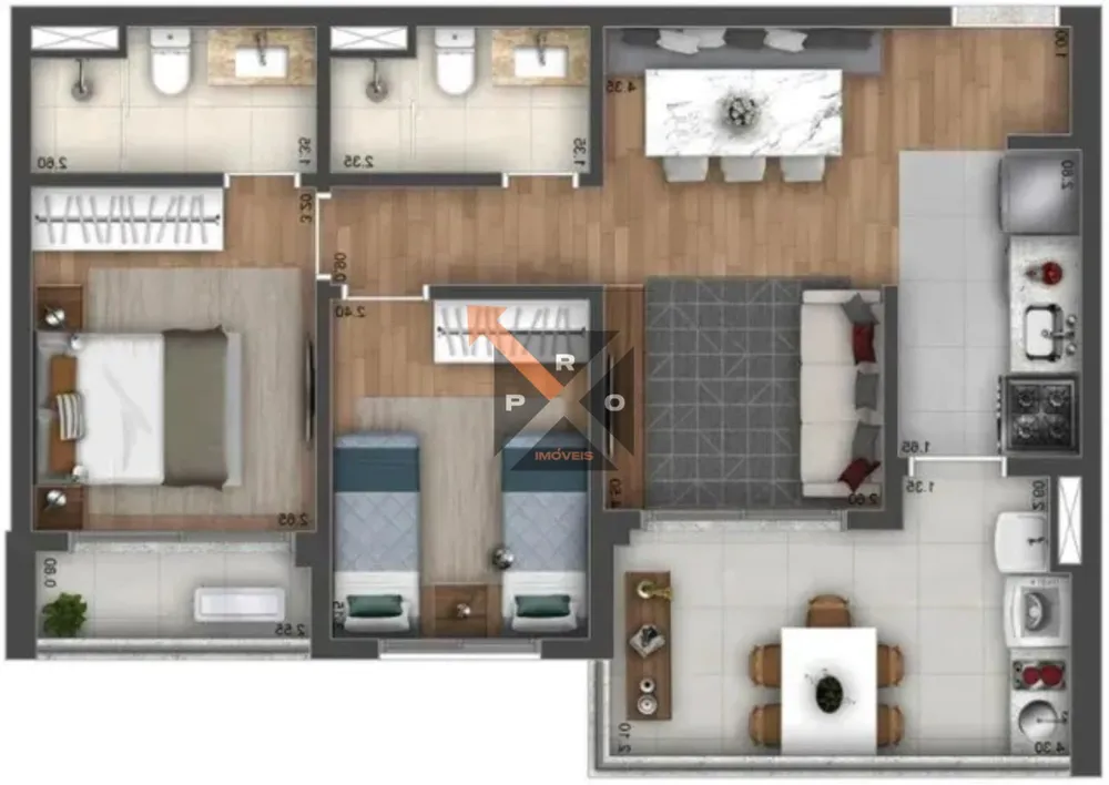 Apartamento, 2 quartos, 65 m² - Foto 16
