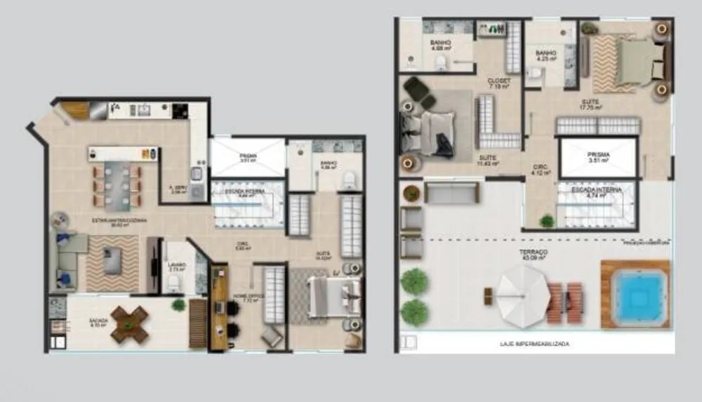 Apartamento, 3 quartos, 122 m² - Foto 2