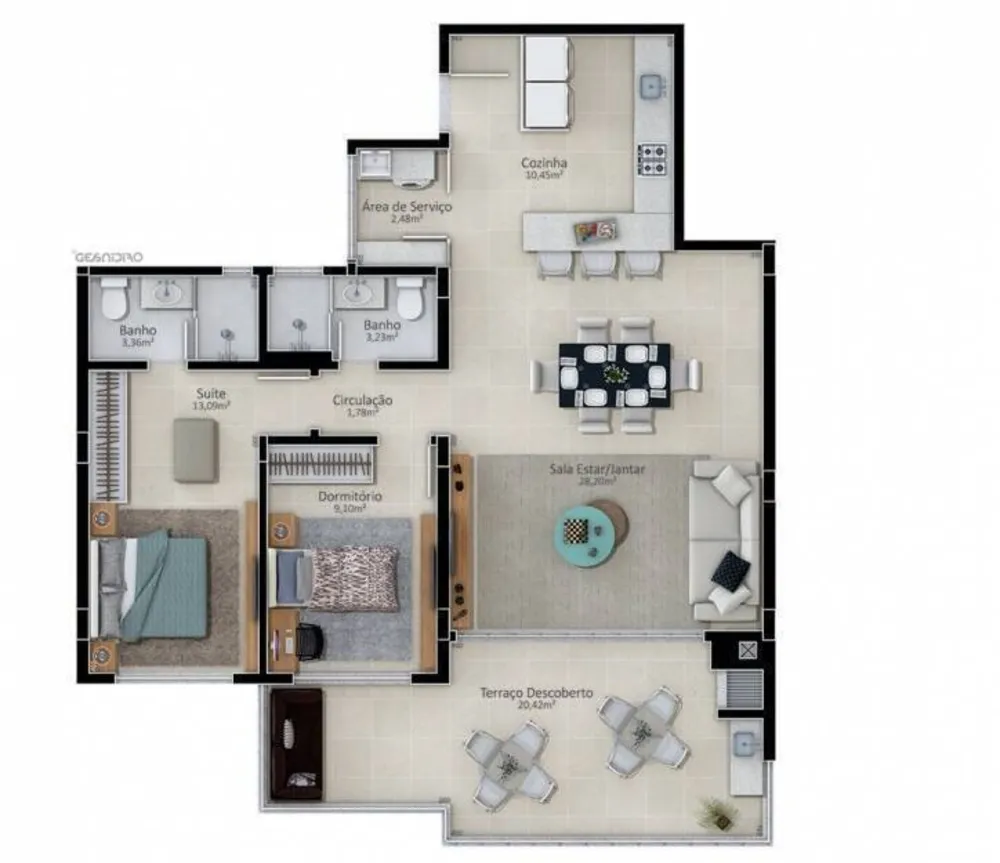 Apartamento, 2 quartos, 87 m² - Foto 14