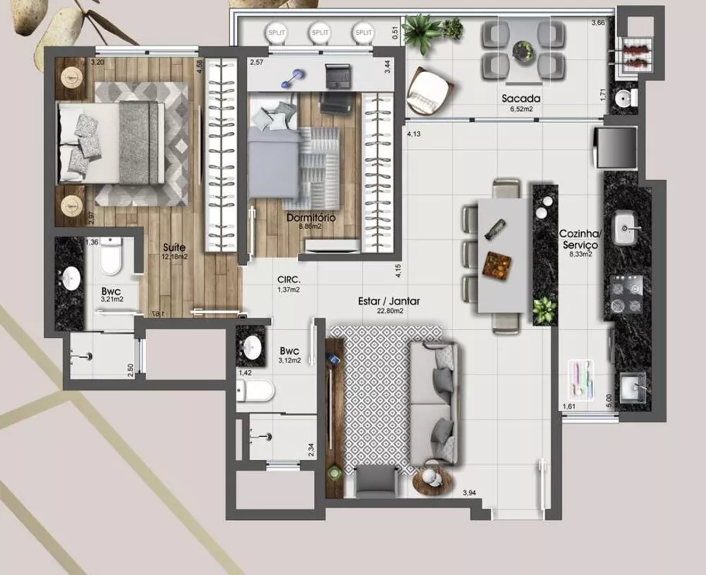 Apartamento à venda com 2 quartos, 79m² - Foto 10