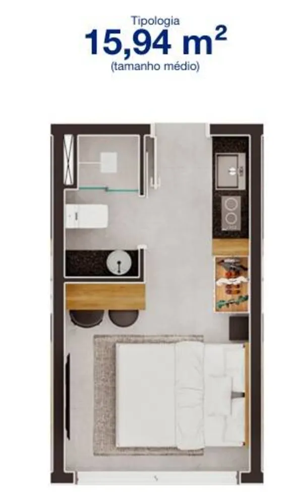 Apartamento, 1 quarto, 15 m² - Foto 13