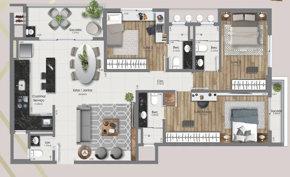 Apartamento, 2 quartos, 113 m² - Foto 10