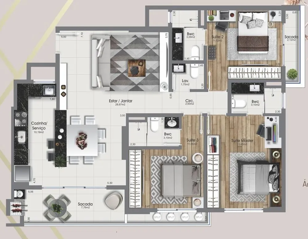 Apartamento, 2 quartos, 113 m² - Foto 9