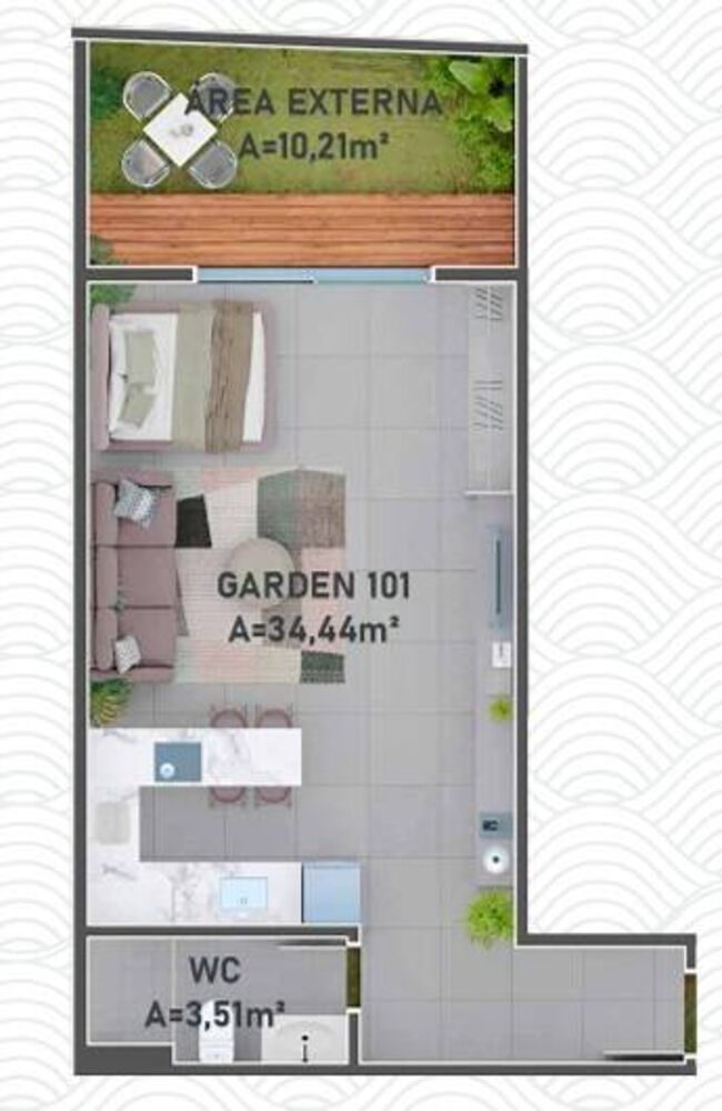 Apartamento, 1 quarto, 53 m² - Foto 12