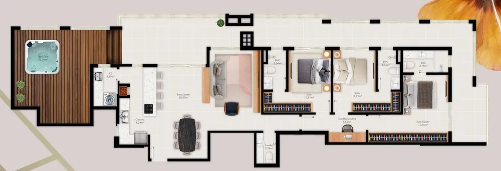 Apartamento, 3 quartos, 212 m² - Foto 8