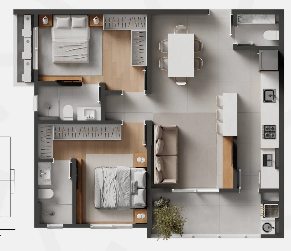 Apartamento, 2 quartos, 80 m² - Foto 11
