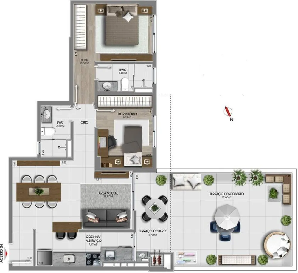 Apartamento, 2 quartos, 106 m² - Foto 9