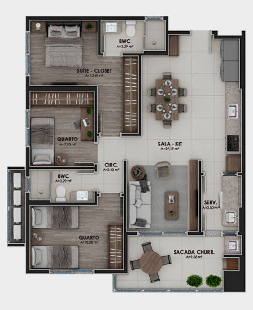 Apartamento, 3 quartos, 95 m² - Foto 14