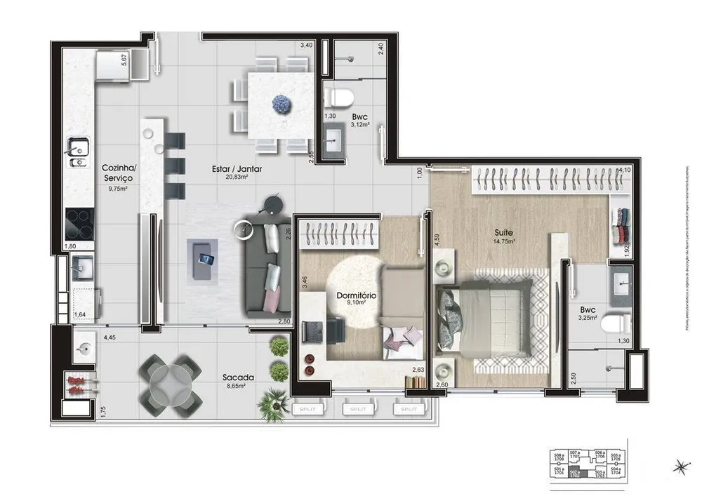 Apartamento, 2 quartos, 80 m² - Foto 20