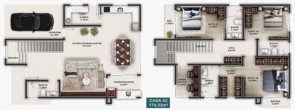 Casa, 3 quartos, 179 m² - Foto 5