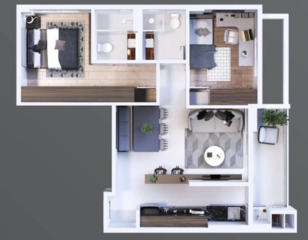 Apartamento, 2 quartos, 66 m² - Foto 2