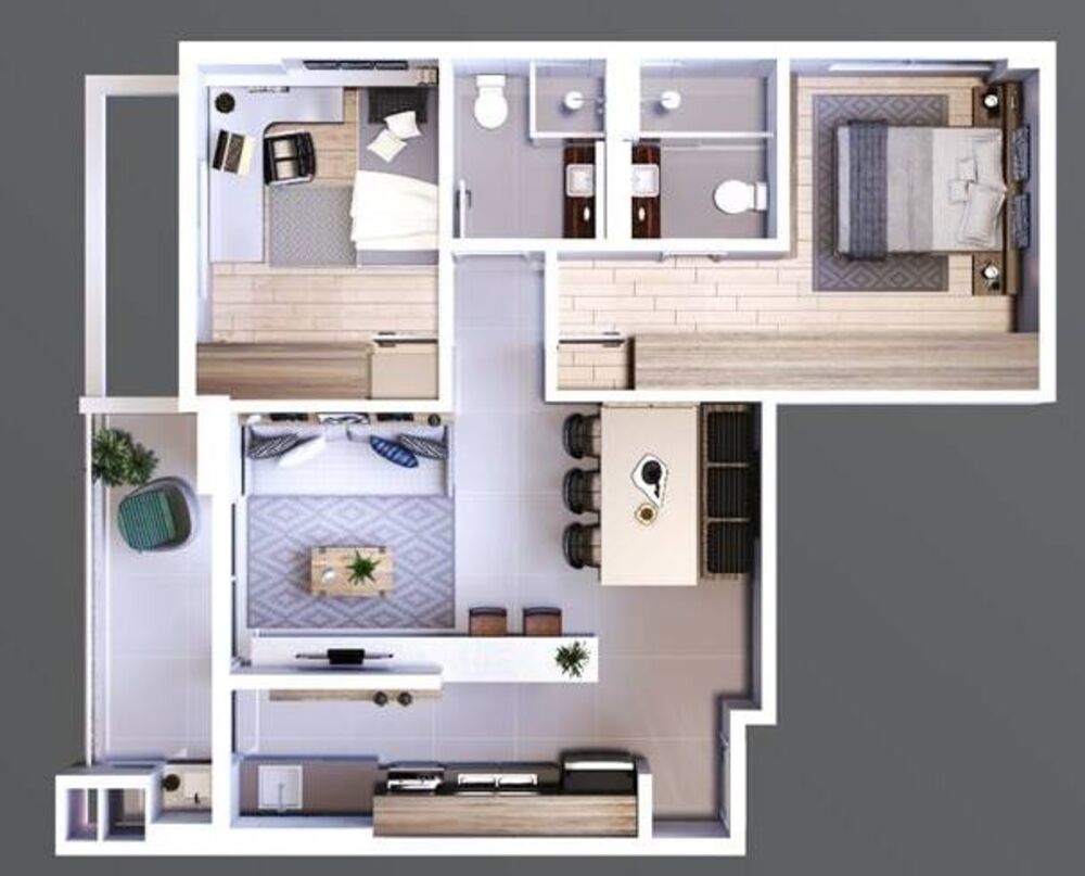 Apartamento, 2 quartos, 66 m² - Foto 3