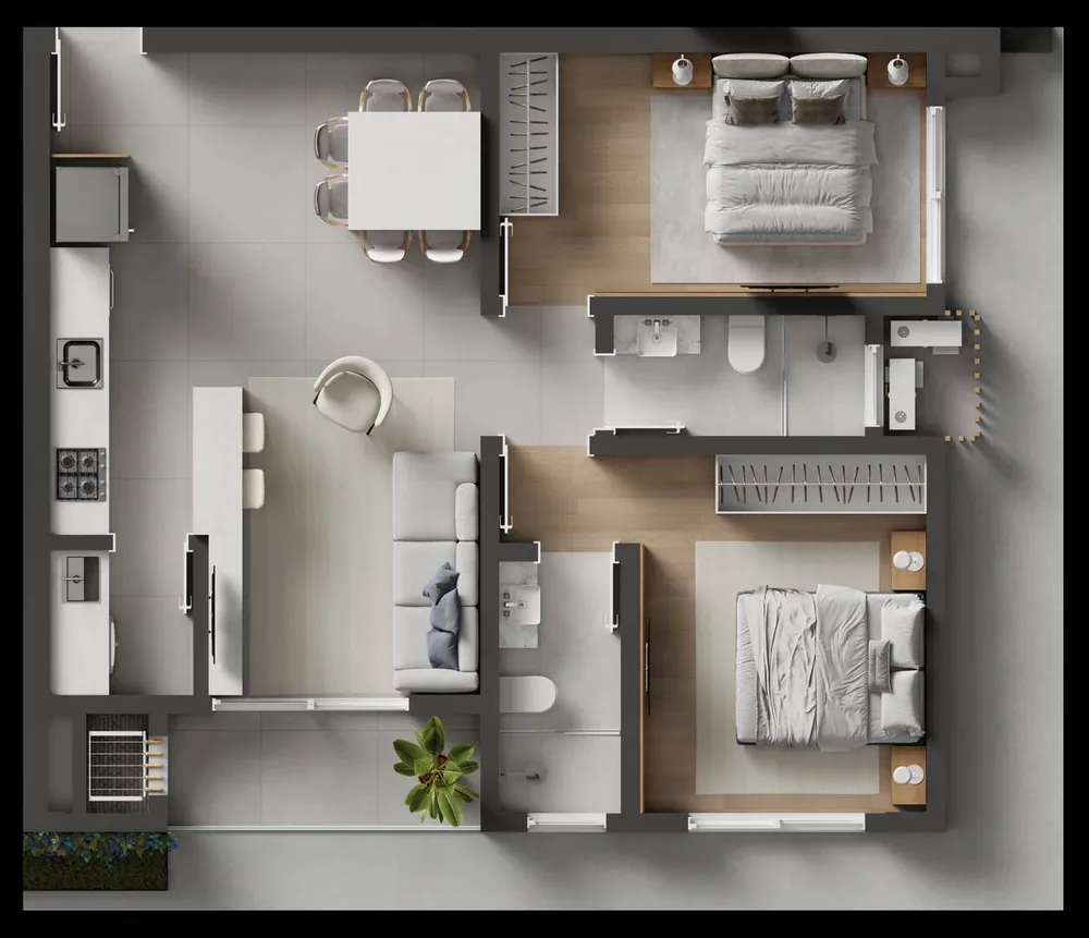Apartamento, 2 quartos, 62 m² - Foto 10