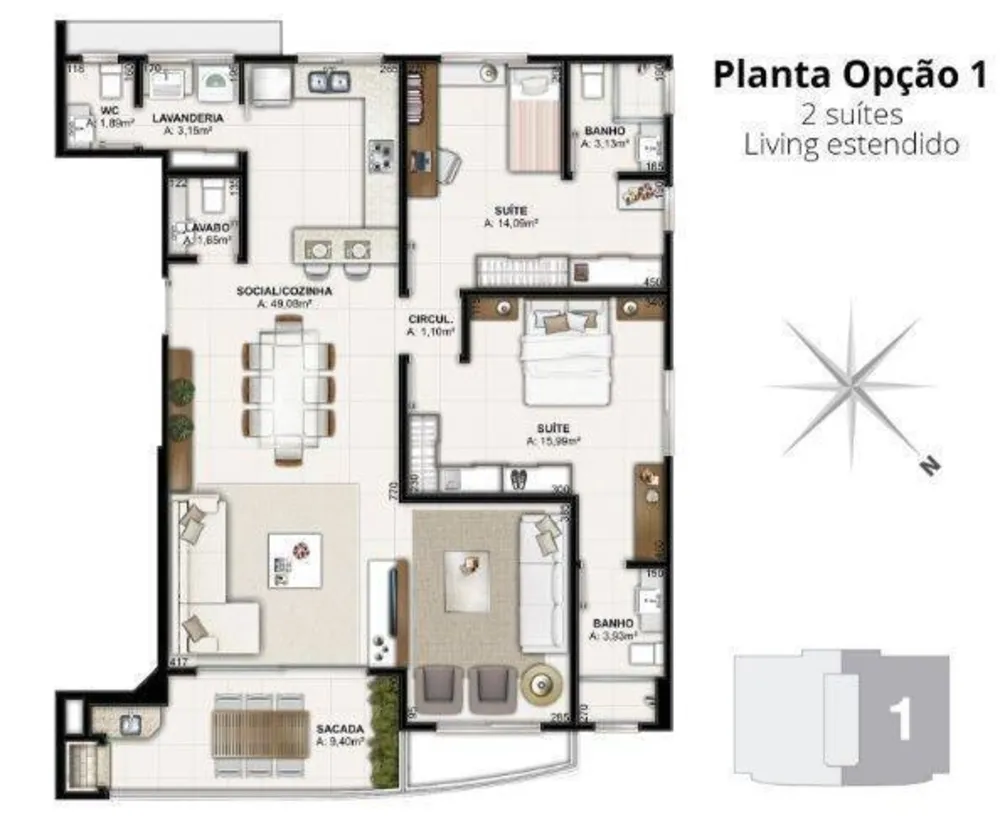 Apartamento, 2 quartos, 122 m² - Foto 11