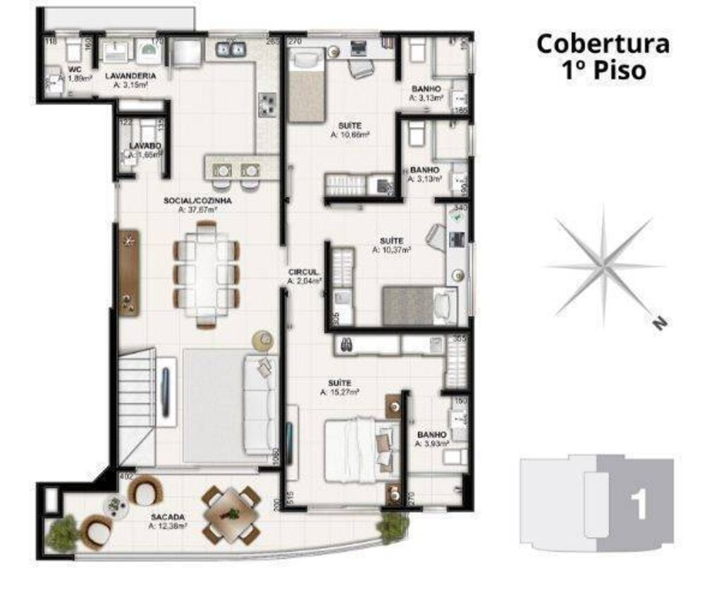 Apartamento, 2 quartos, 122 m² - Foto 4