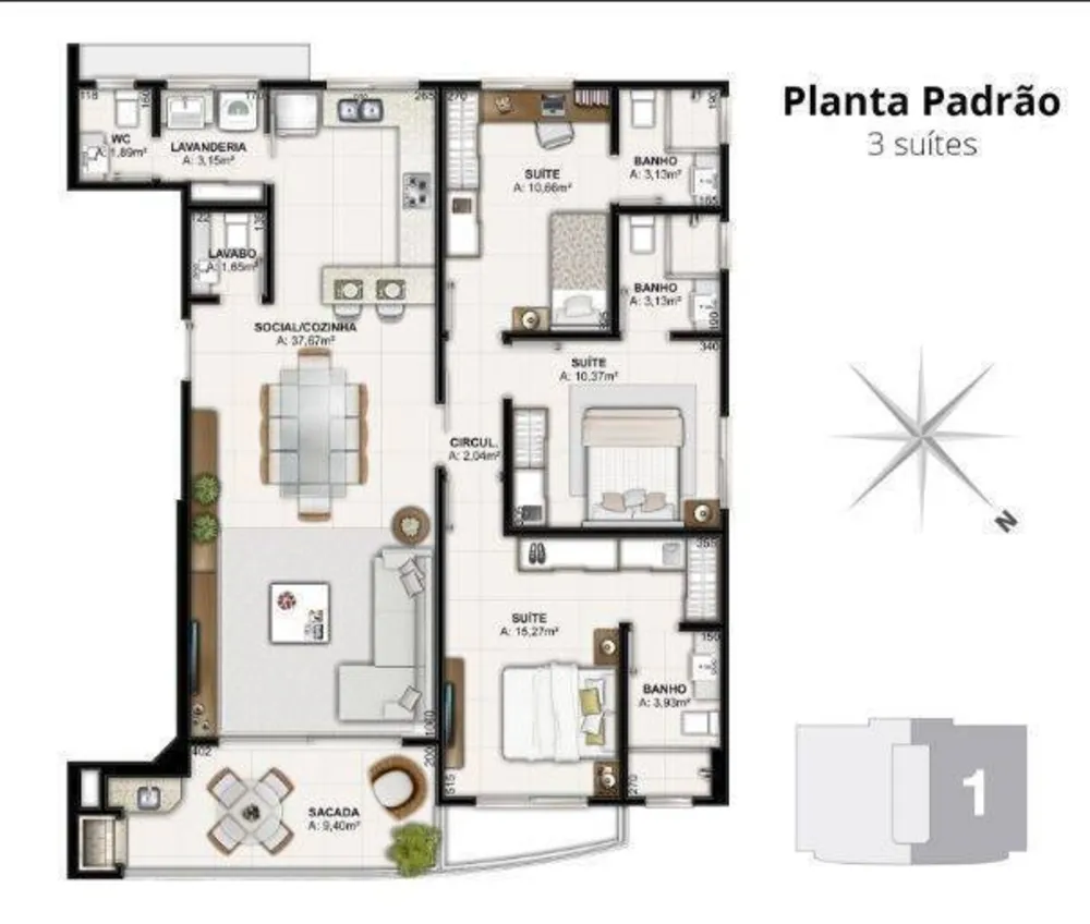 Apartamento, 2 quartos, 122 m² - Foto 13