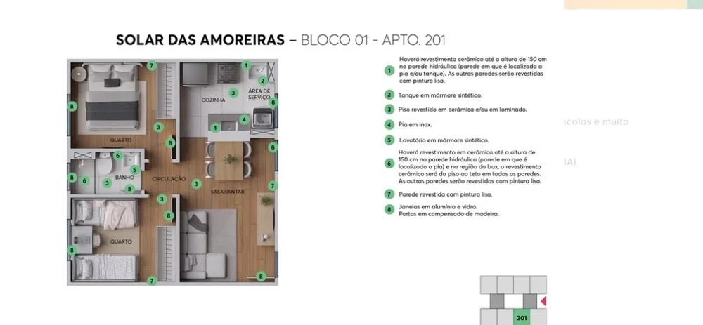 Apartamento, 2 quartos, 40 m² - Foto 2