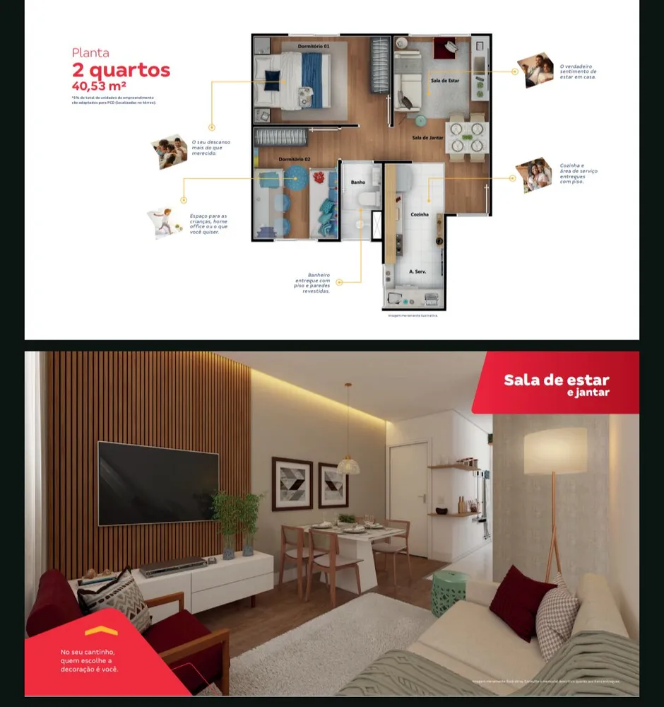 Apartamento, 2 quartos, 39 m² - Foto 5