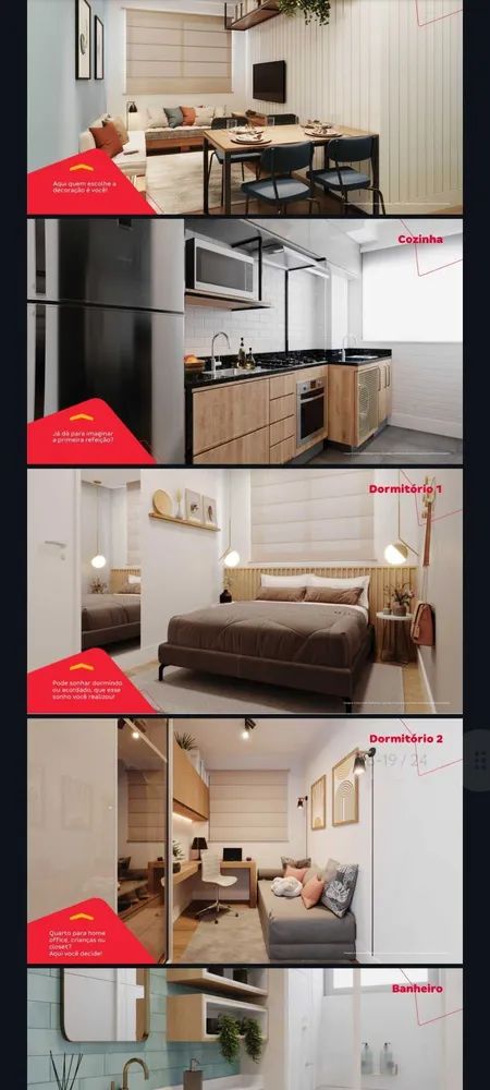 Apartamento, 2 quartos, 39 m² - Foto 3