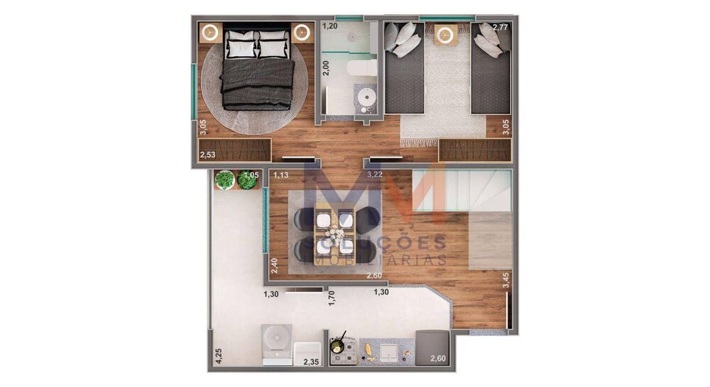 Cobertura, 2 quartos, 104 m² - Foto 2