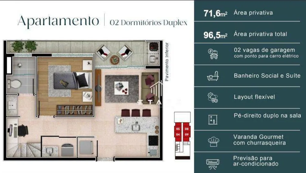 Apartamento, 1 quarto, 45 m² - Foto 14