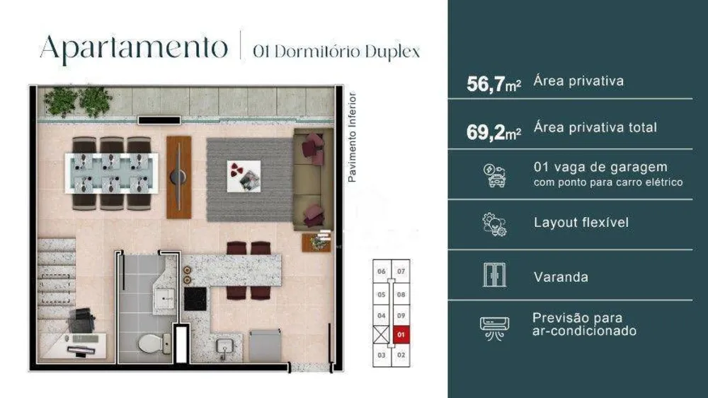 Apartamento, 1 quarto, 45 m² - Foto 11
