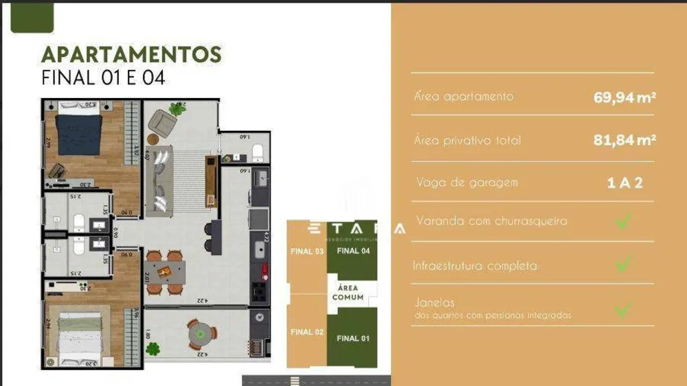 Apartamento, 2 quartos, 69 m² - Foto 4