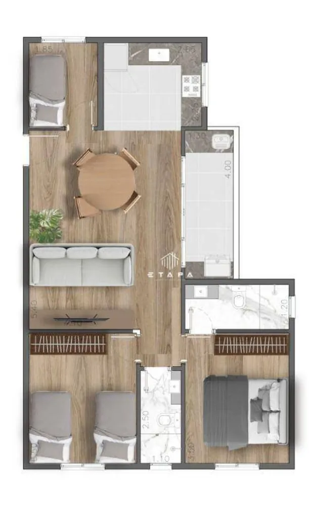 Apartamento, 2 quartos, 64 m² - Foto 5