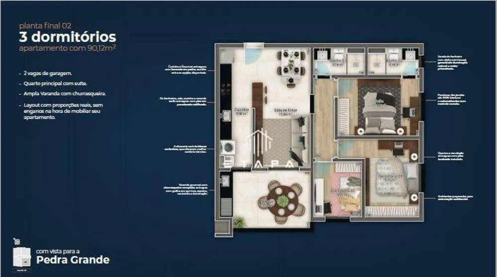 Apartamento, 2 quartos, 78 m² - Foto 4