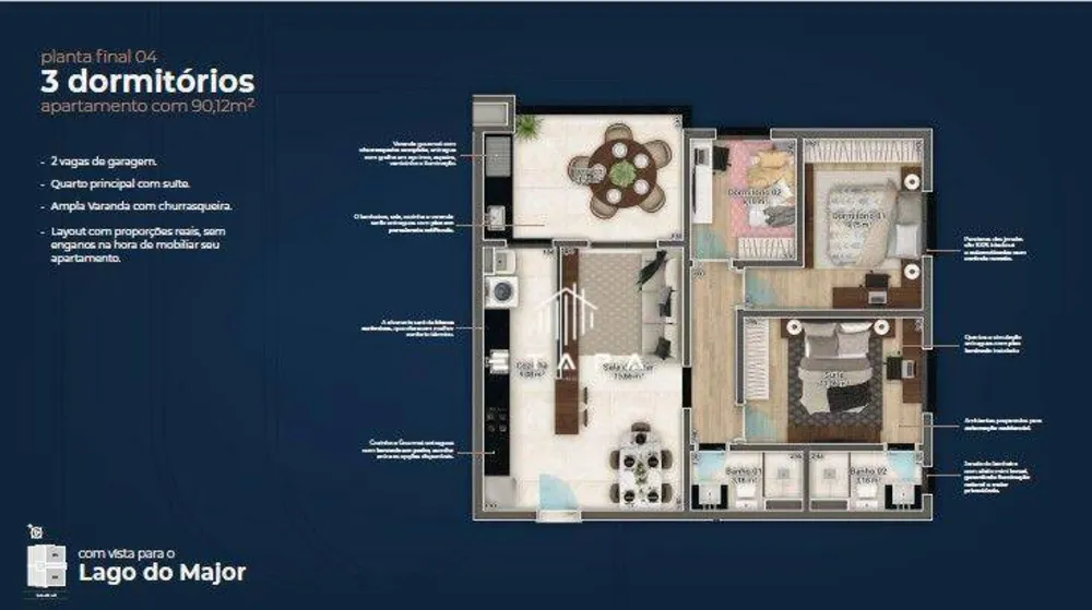 Apartamento, 2 quartos, 78 m² - Foto 4