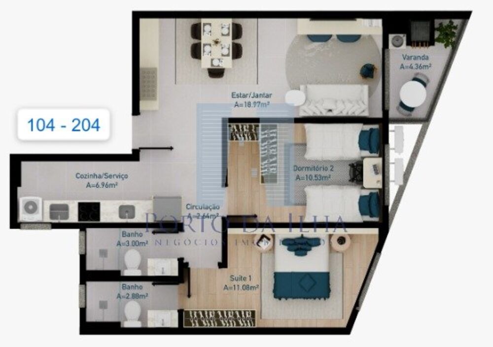 Apartamento Lançamentos com 2 quartos, 64m² - Foto 4