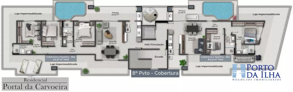 Apartamento, 2 quartos, 59 m² - Foto 2