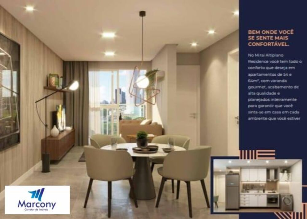 Apartamento à venda com 3 quartos, 63m² - Foto 1