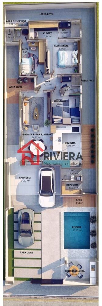 Casa, 3 quartos - Foto 3