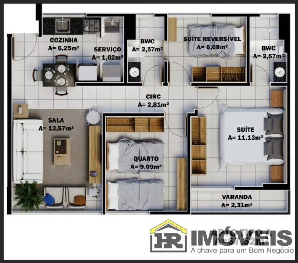 Apartamento à venda com 3 quartos, 67m² - Foto 12