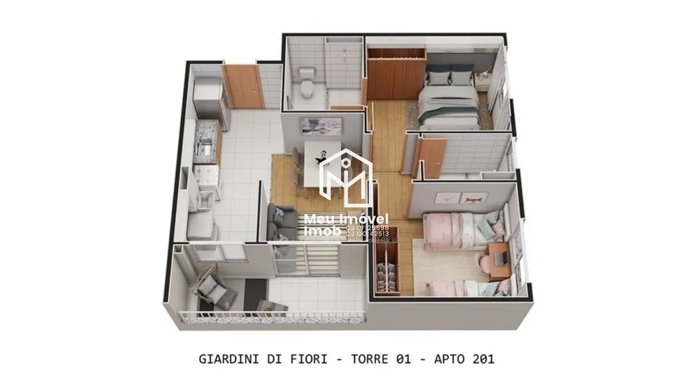 Apartamento, 2 quartos, 53 m² - Foto 11