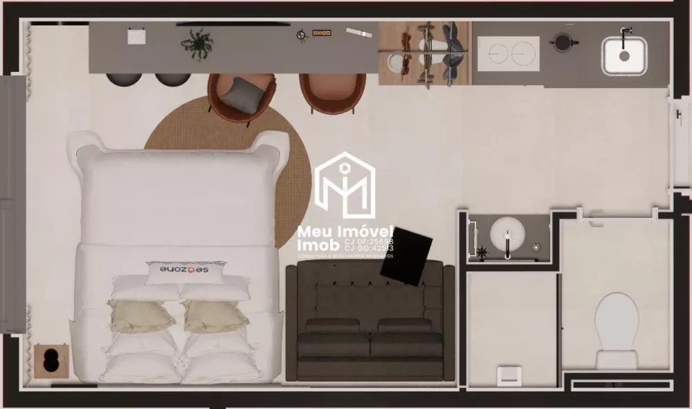 Apartamento, 1 quarto, 19 m² - Foto 4