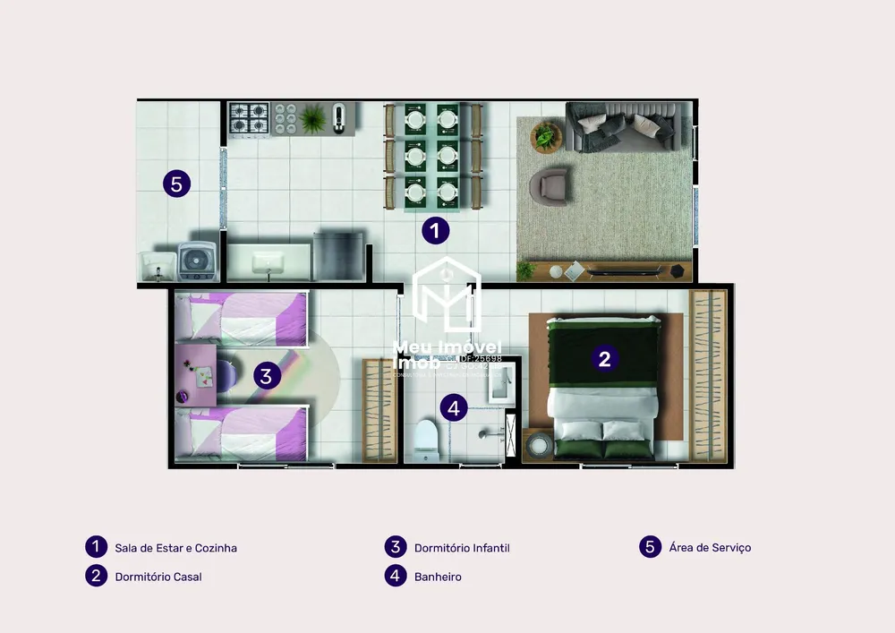 Casa, 2 quartos, 43 m² - Foto 9