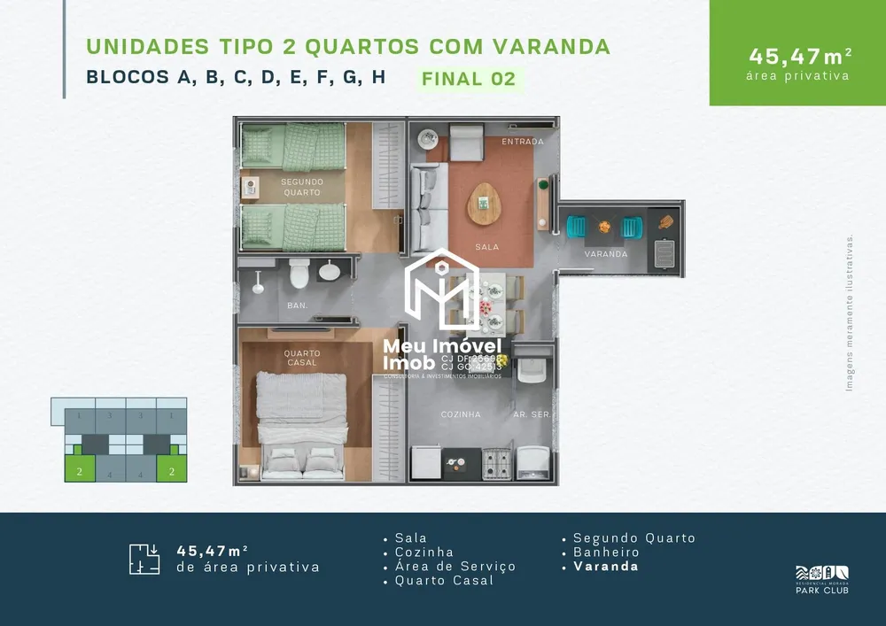 Apartamento, 2 quartos, 42 m² - Foto 16