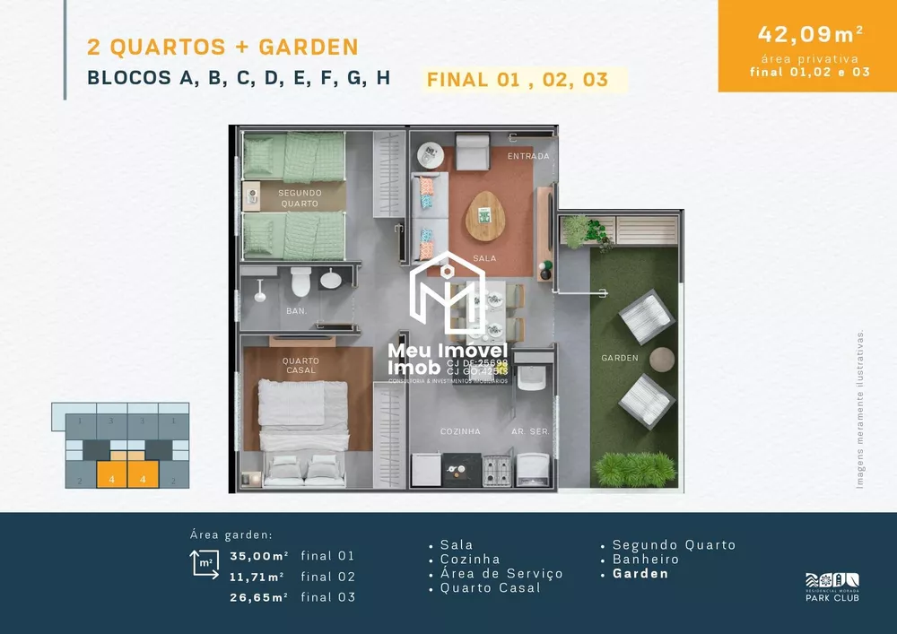 Apartamento, 2 quartos, 42 m² - Foto 2