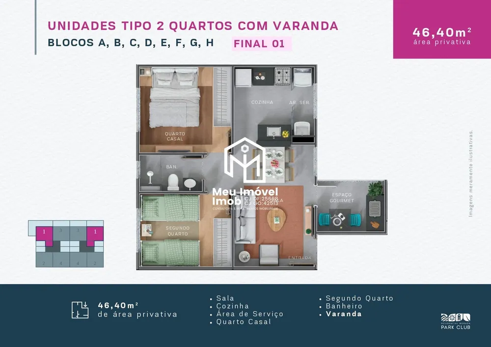Apartamento, 2 quartos, 42 m² - Foto 15