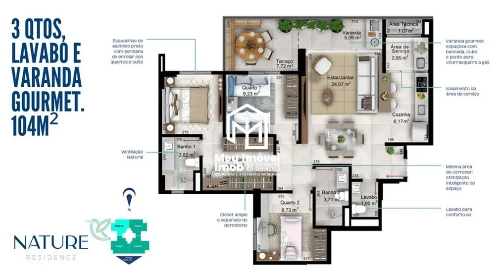 Apartamento, 3 quartos, 128 m² - Foto 16
