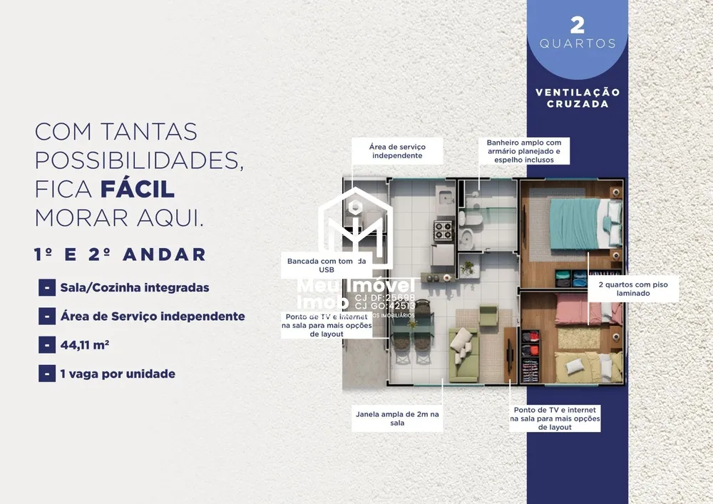 Apartamento, 2 quartos, 44 m² - Foto 16